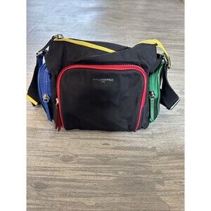 Karl Lagerfeld Paris Nylon Crossbody Shoulder Bag Black Handbag